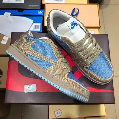 AIR JORDAN 1 PEANUT-BLUE